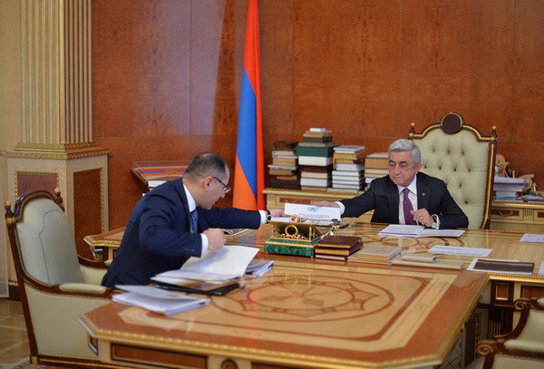 Министр финансов доложил Сержу Саргсяну об итогах реализации налогово-бюджетной политики в 2017г и намеченной на текущий год работе