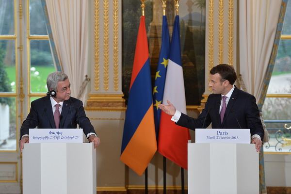 Президенты Армении и Франции подвели итоги переговоров высокого уровня в Париже: видео