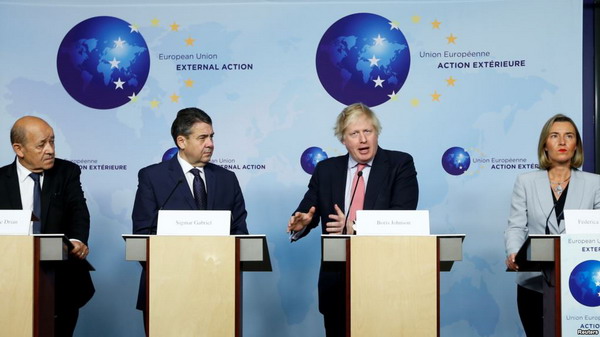 Британия, Франция и Германия призвали США сохранить ядерное соглашение с Ираном