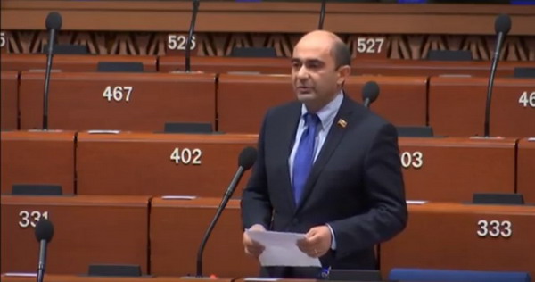 Эдмон Марукян в ПАСЕ ответил на антиармянские заявления азербайджанских делегатов