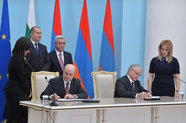 Состоялись армяно-болгарские переговоры на высшем уровне: подписаны двусторонние соглашения