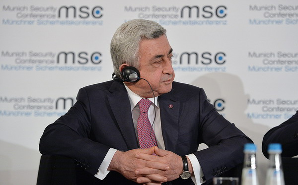 «Нагорный Карабах должен самоопределиться»: Серж Саргсян ответил на вопросы участников обсуждения в Мюнхене