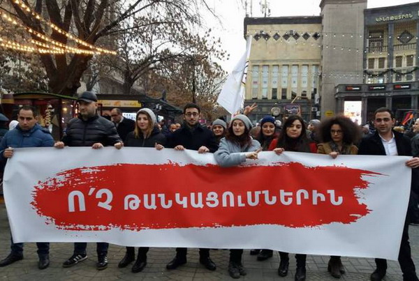 LIVE. Акция протеста блока «Елк» в Ереване