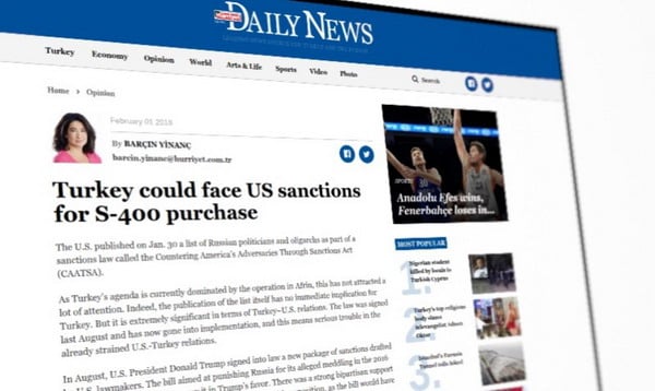 Hürriyet Daily News: «Кремлевский список» может отразиться на Турции