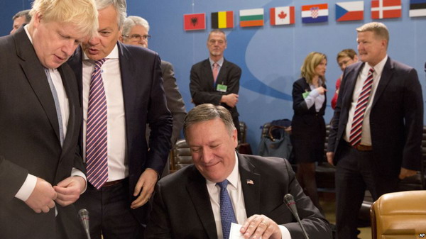 Новый госсекретарь США Майк Помпео в Брюсселе — о новой российской угрозе для стран НАТО