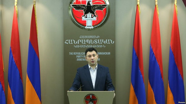РПА выдвинет на должность премьер-министра кандидатуру Сержа Саргсяна: Шармазанов
