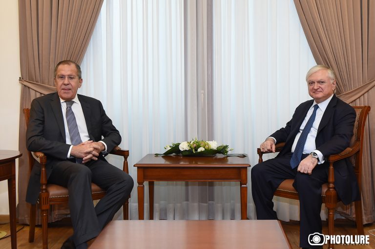 Эдвард Налбандян и Сергей Лавров в Москве обсудили ситуацию на линии соприкосновения Арцах-Азербайджан