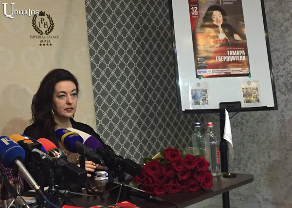Тамара Гвердцители: «Я счастлива, что вернулась в Ереван» — видео
