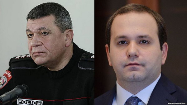 Владимир Гаспарян и Георгий Кутоян освобождены с должностей глав Полиции и СНБ Армении