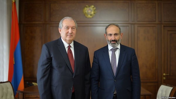 Состоялась первая встреча президента Армена Саргсяна и премьер-министра Никола Пашиняна