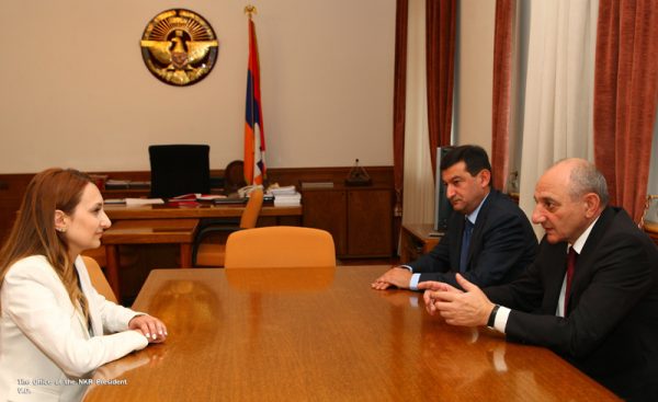 Бако Саакян принял министра культуры Армении Лилит Макунц