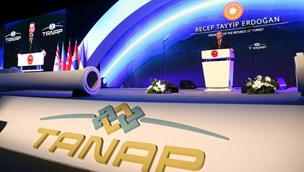 В Турции открыли газопровод TANAP для транспортировки газа из Азербайджана