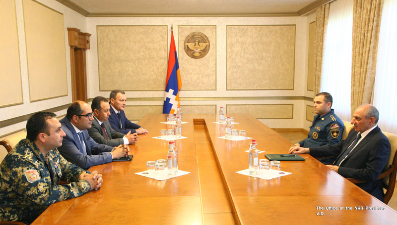 Бако Саакян принял министра по чрезвычайным ситуациям Республики Армения