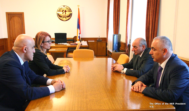 Бако Саакян принял министра труда и социальных вопросов Республики Армения