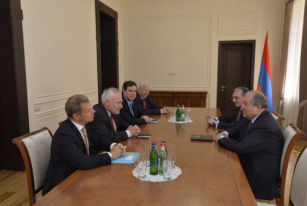 Президент Армен Саргсян принял сопредседателей Минской Группы ОБСЕ