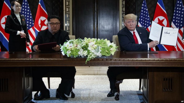 Трамп и Ким Чен Ын подписали «очень важный» документ