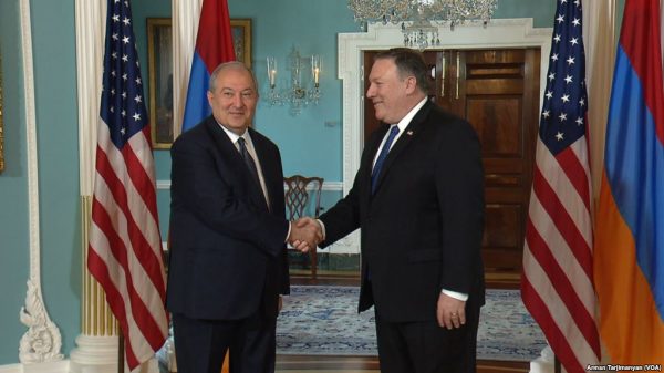 США готовы помочь Армении: госсекретарь Помпео встретился с президентом Саргсяном – «Голос Америки»