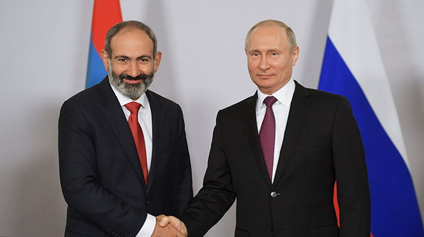 Пашинян и Путин обсудили вопросы, касающиеся ЕАЭС и двустороннего сотрудничества