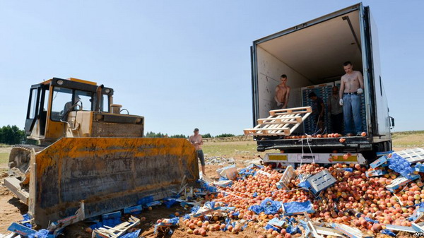 В России за три года уничтожено 26 тысяч тонн «санкционных» продуктов