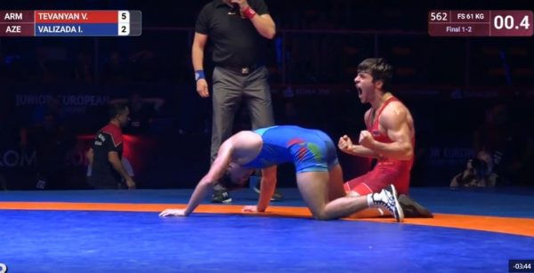 Вазген Теванян — чемпион Европы по вольной борьбе: у Армении второе «золото»!