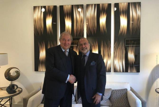 Президент Армен Саргсян и глава самолетостроительной компании «Дассо» достигли соглашения о программе сотрудничества