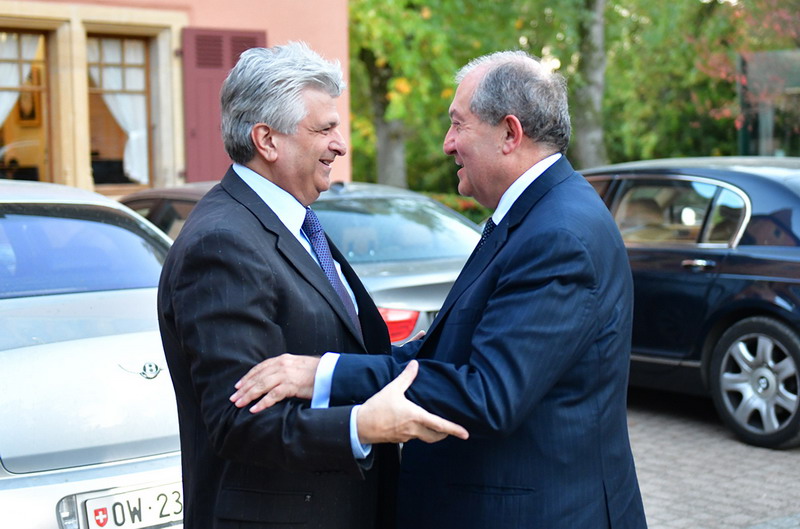 Президент Саргсян в Женеве посетил компанию «Franck Muller» и встретился с ее президентом Вартаном Сирмакесом
