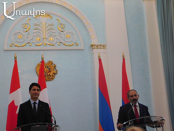 Пашинян рассказал премьер-министру Канады Трюдо о договоренностях с Алиевым
