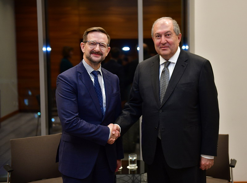 Президент Армении в Минске встретился с генсеком ОБСЕ