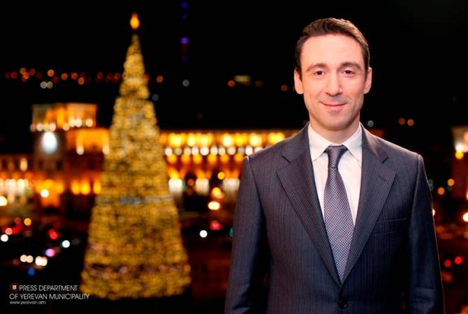 «Мы живем в действительно уникальном городе»: Айк Марутян поздравил ереванцев с Новым Годом и Рождеством