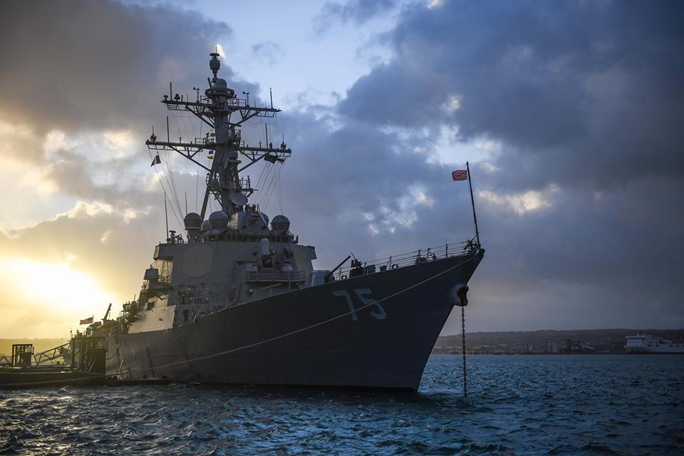 Ракетный эсминец ВМС США USS «Donald Cook» в Батуми, интервью с командиром – на борту корабля: видео