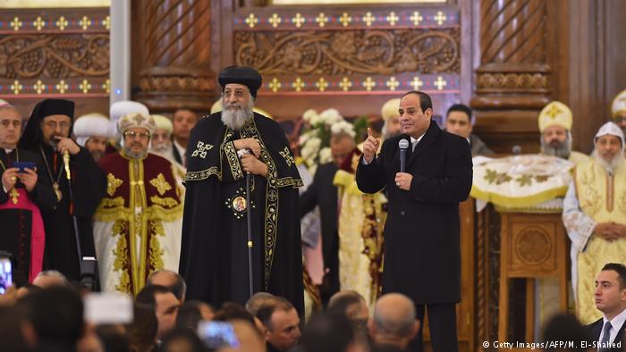 Президент Египта Фатах ал-Сиси открыл новый собор коптской церкви — крупнейшую церковь страны