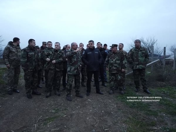 Президент Арцаха и глава СНБ Армении посетили южный участок арцахо-азербайджанской границы