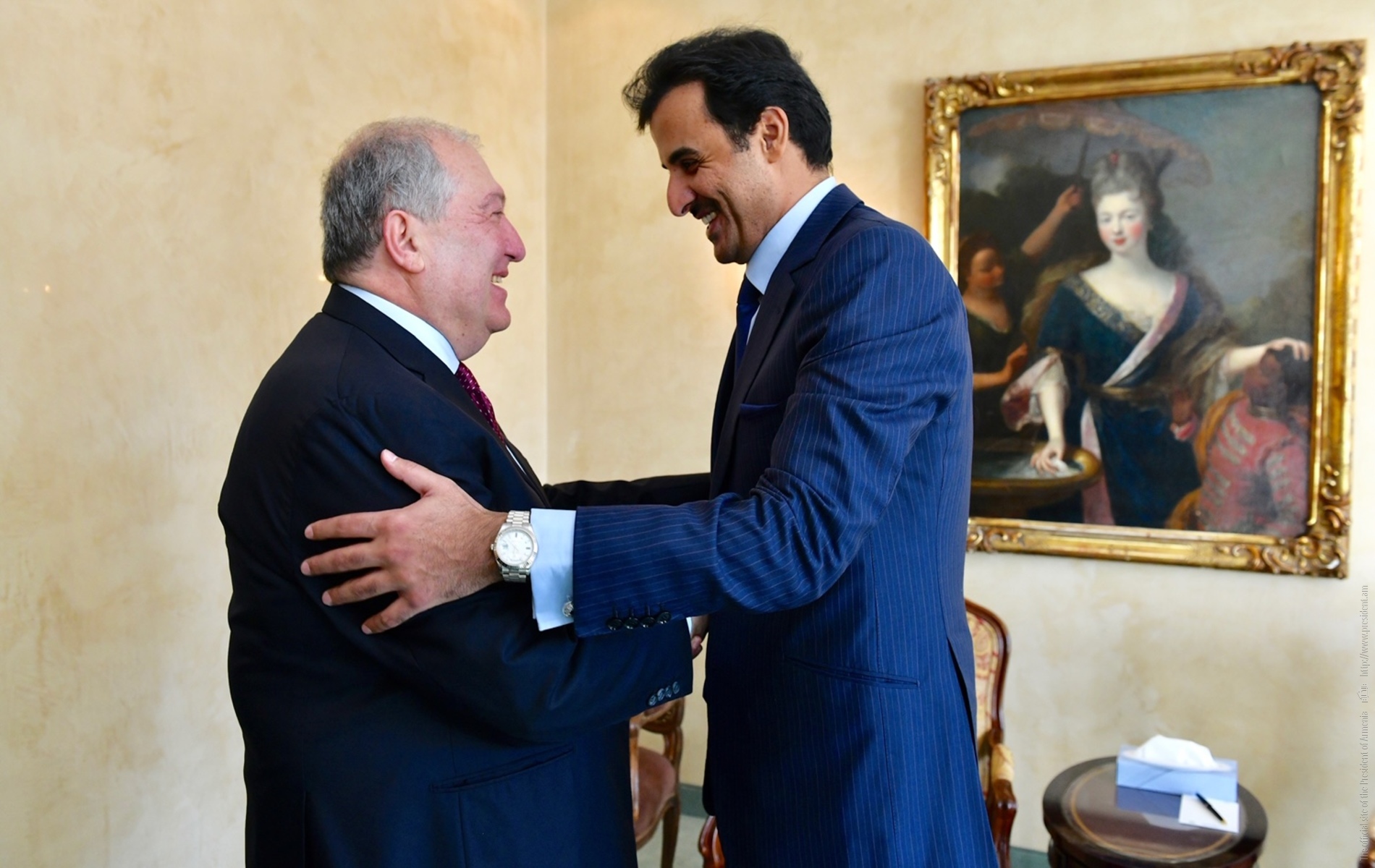 Президент Саргсян пригласил эмира Катара шейха Аль Тани посетить Армению с официальным визитом