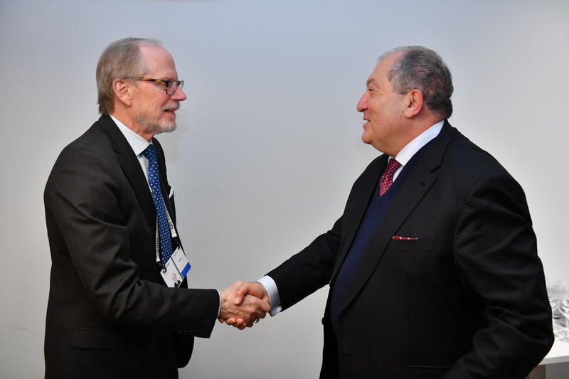 Президент Саргсян с президентом «Фонда братьев Рокфеллеров» обсудил возможности совместных проектов
