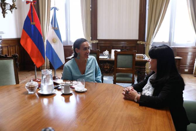 Вице-президент Аргентины Габриэла Микетти выразила желание посетить Армению с официальным визитом