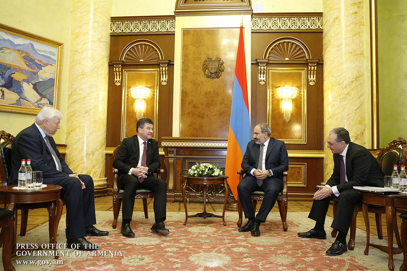 Премьер-министр Армении принял Действующего председателя ОБСЕ, главу МИД Словакии Мирослава Лайчака