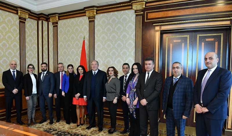 Президент Армен Саргсян принял делегацию Американской торговой палаты в Армении