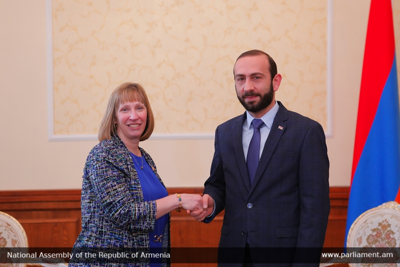 Председатель Национального Собрания принял посла США в Армении