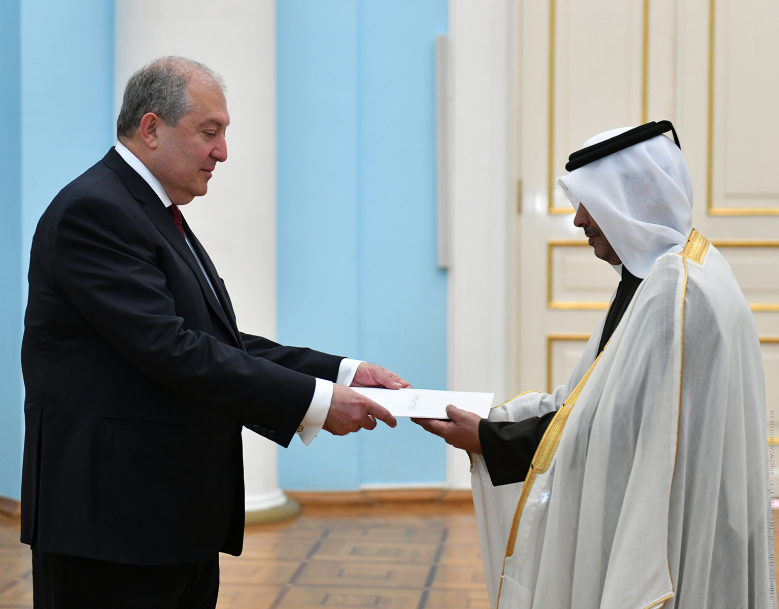 Посол Катара в Армении вручил верительные грамоты президенту Армену Саргсяну