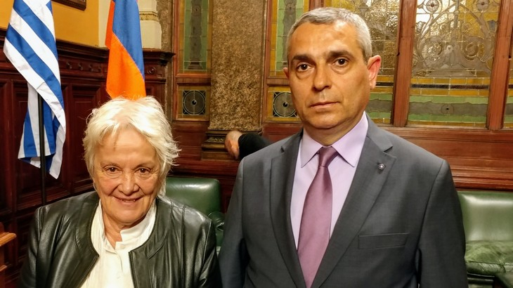 Глава МИД Арцаха Масис Маилян встретился с вице-президентом Уругвая Лусией Тополански