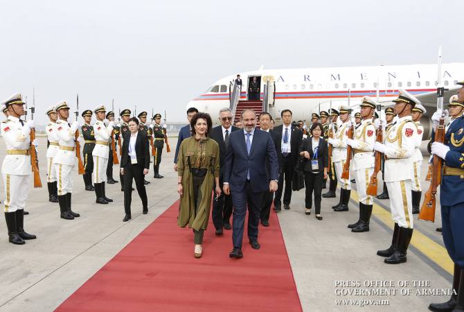 Премьер-министр Армении Никол Пашинян прибыл в Китай с рабочим визитом