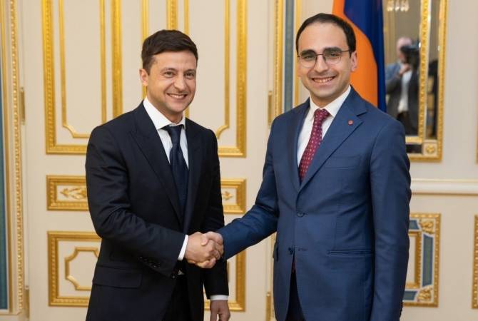 Вице-премьер Армении Тигран Авинян встретился с президентом Украины Владимиром Зеленским