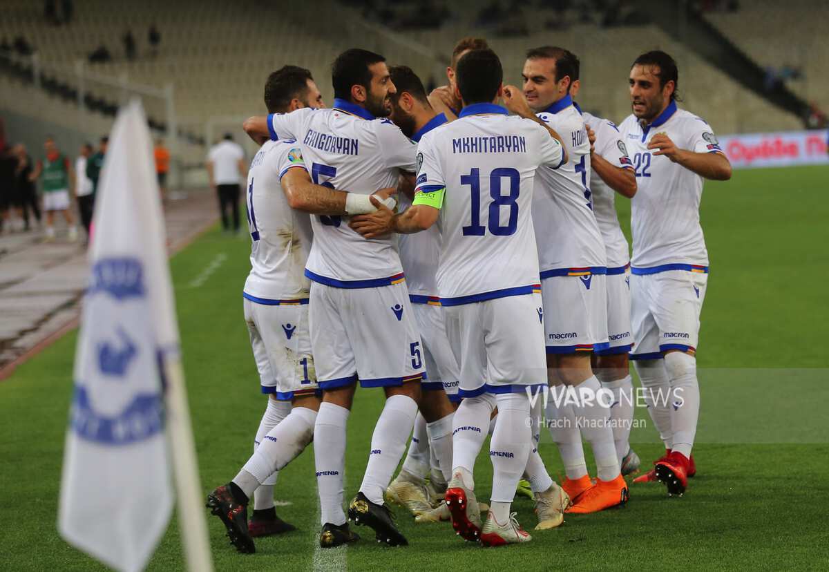 Сборная Армении по футболу на девять позиций улучшила свой рейтинг в ФИФА