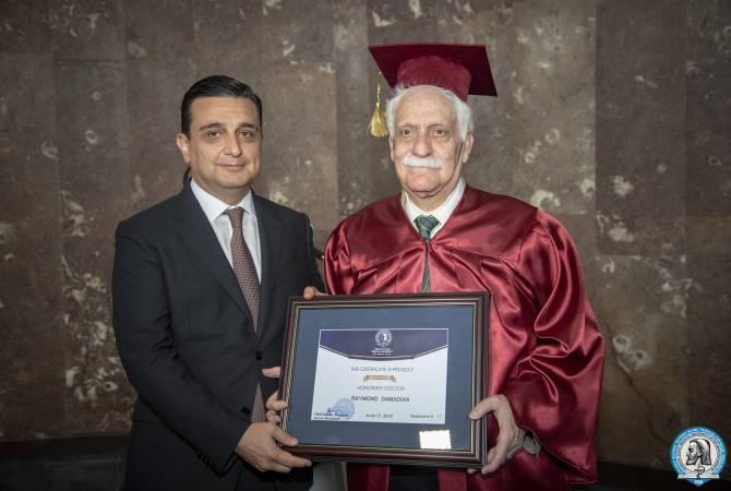 Создатель магнитно-резонансного томографа Раймонд Дамадян стал почетным доктором ЕГМУ