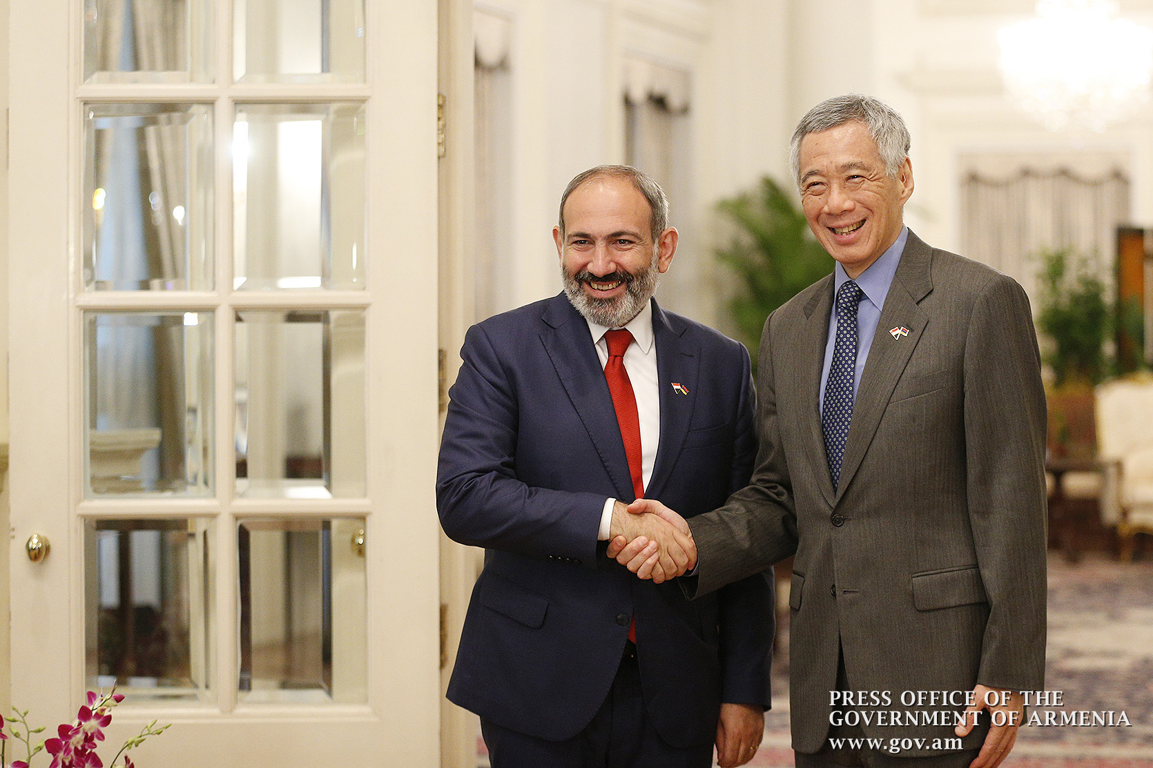 Официальная встреча премьер-министров Армении и Сингапура: подписаны двусторонние документы