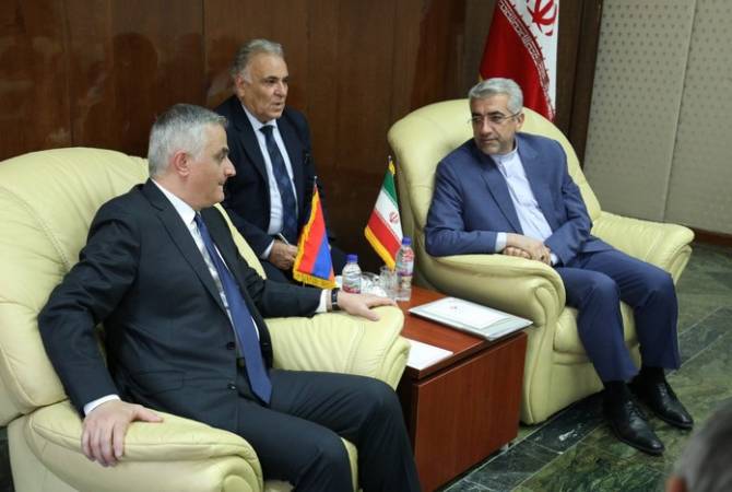 Вице-премьер Армении в Тегеране встретился с министром энергетики Ирана