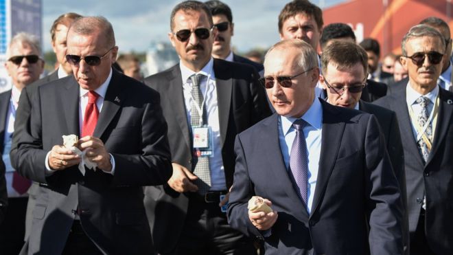 Путин предложил Эрдогану мороженное, газ, полет турецкого космонавта и Су-57