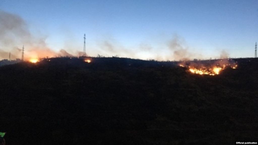 МЧС: в парке Цицернакаберда в Ереване сгорело около 2 га растительного покрова и 100 деревьев