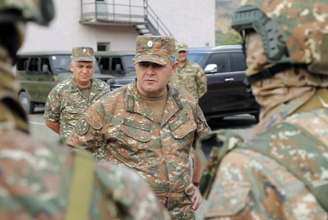 Начальник Генштаба ВС Армении посетил воинские части на северо-восточной границе