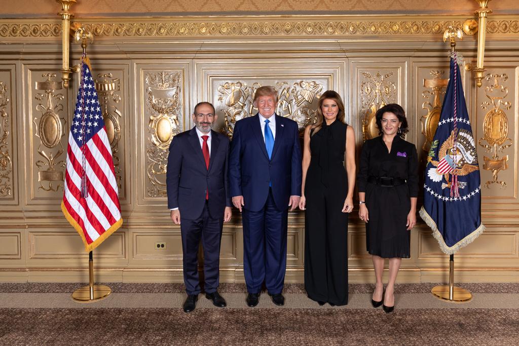 Никол Пашинян и Анна Акобян приняли участие приеме от имени Дональда Трампа в Нью-Йорке